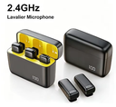 Micrófono inalámbrico para teléfono, con cancelación de ruido en vivo, Clip doble, grabación Lavalier, 2,4 Ghz, USB TIPO-C