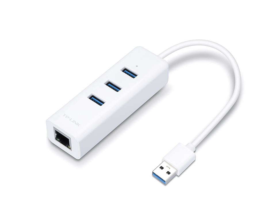 Adaptador Tp-Link UE330, 3 Puertos Usb 3.0 + Rj-45 Gigabit.