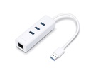 Adaptador Tp-Link UE330, 3 Puertos Usb 3.0 + Rj-45 Gigabit.