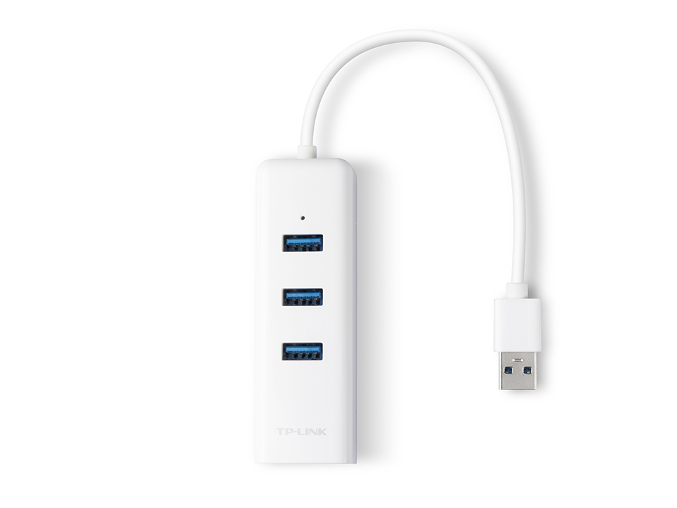 Adaptador Tp-Link UE330, 3 Puertos Usb 3.0 + Rj-45 Gigabit.