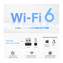 Adaptador USB TP-LINK ARCHER TX1U NANO WiFi6 AX300
