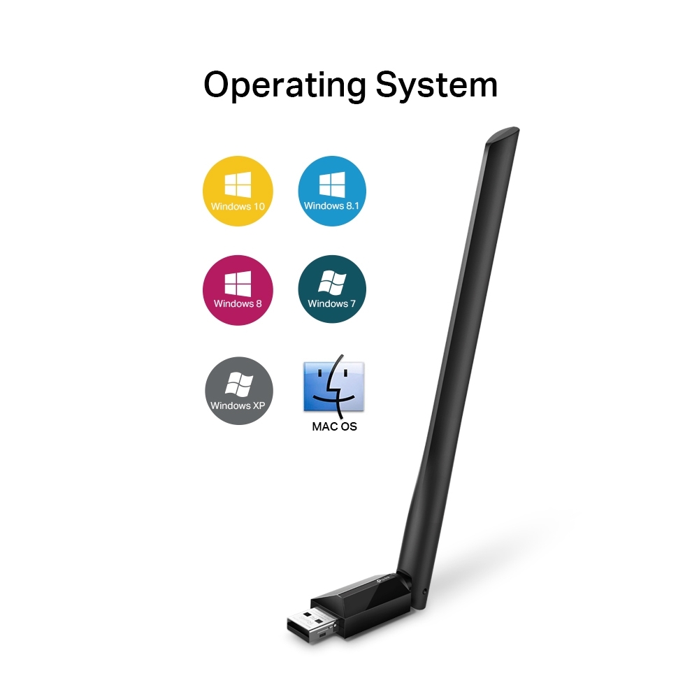 Adaptador Wifi Tp-Link Archer T2U Plus AC600, Usb Alta Ganancia.