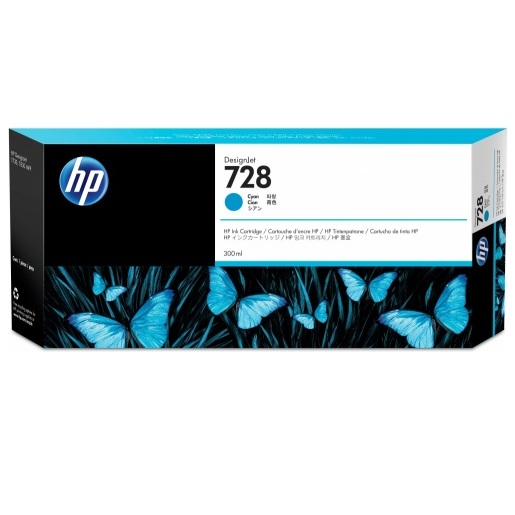 Tinta HP (728A) F9K17A Cyan, 300ml.