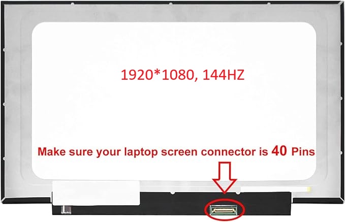 Pantalla Laptop SLIM 15.6" (40 PINES) DER (1920*1080) Sin Ganchos 144Hz.
