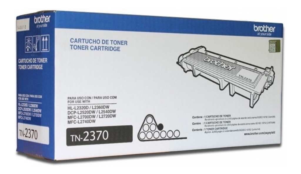 Toner Brother TN-2370, Negro.