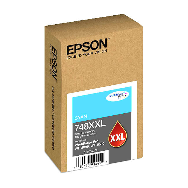 Tinta Epson Original T748XXL220 Cyan 69ml.