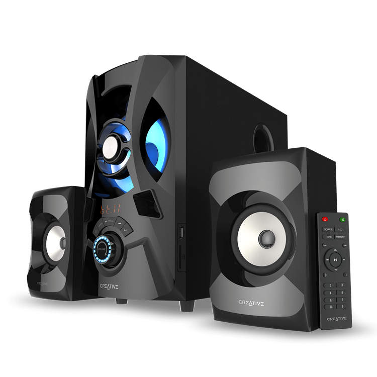 Parlante Creative SBS E2900 2.1 120watts USB, 3.5 mm Black
