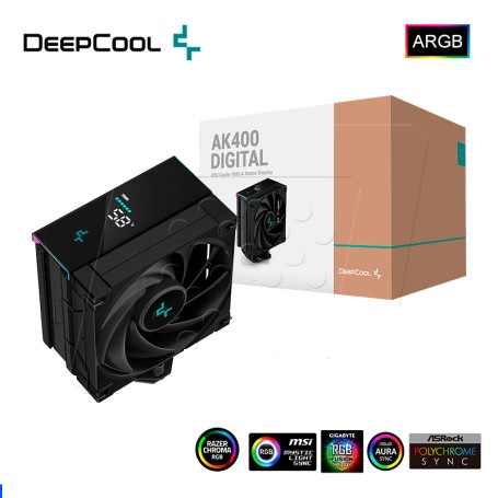 Cooler para Procesador Deepcool AK400 Digital Negro