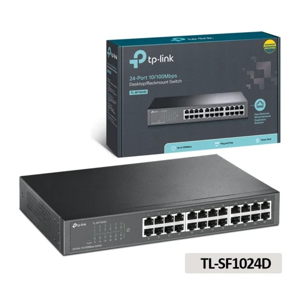 Switch TP-Link TL-SF1024D 24 Puertos 10/100 Mbps Rack 19