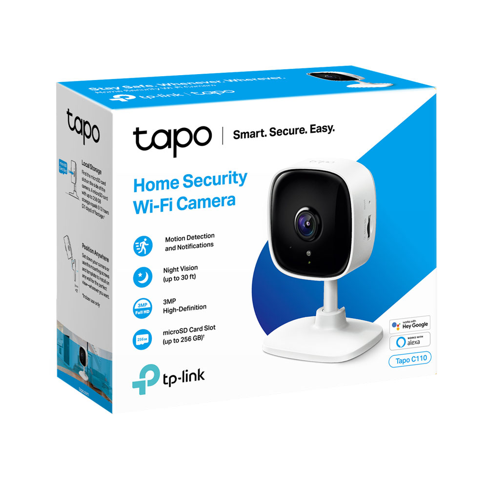 Camara de Seguridad Tp-Link, Wifi, Tapo C110, 3MP 2304x1296 2K