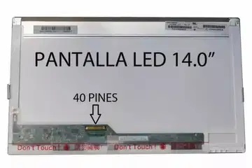 Pantalla LED 14.0 (40 PINES) IZQ (1366*768) Sin Ganchos.