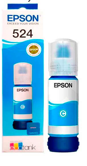 Tinta Epson (524) T524220-AL, Cian, 70ml.