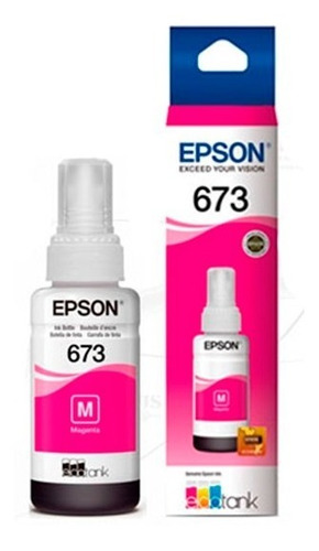 Tinta Epson Original (673) T673320-AL Magenta, 70ml, caja.
