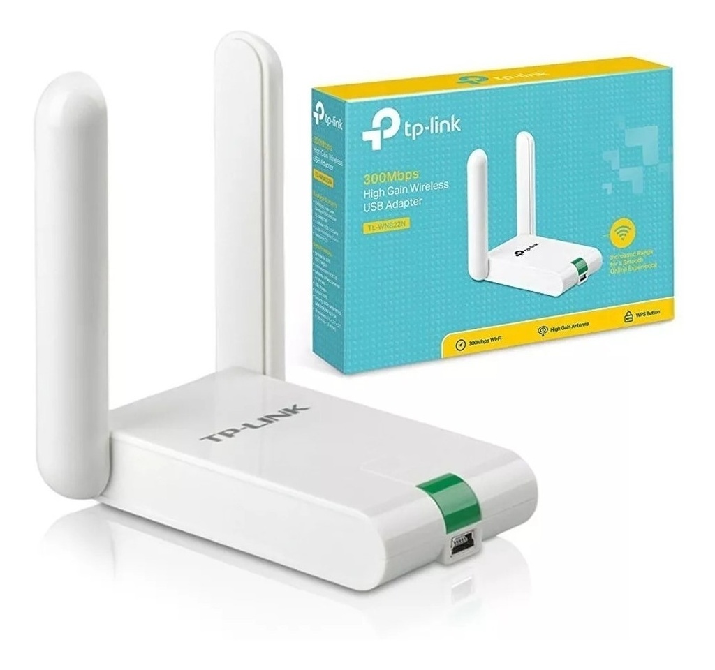 Adaptador USB Wireless TP-LINK TL-WN822N, 300Mbps.