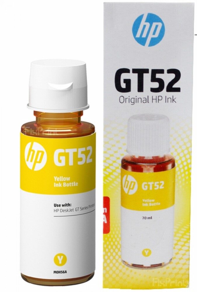 Tinta HP GT52, Amarillo, 70ml. 