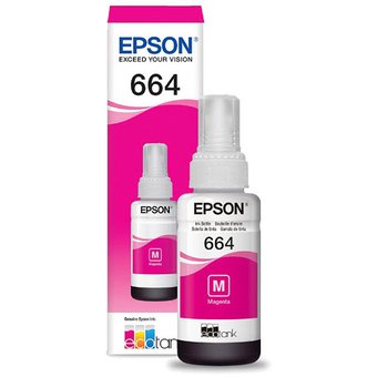 Tinta Epson Original (664) T664320-AL Magenta 70ml Caja. 