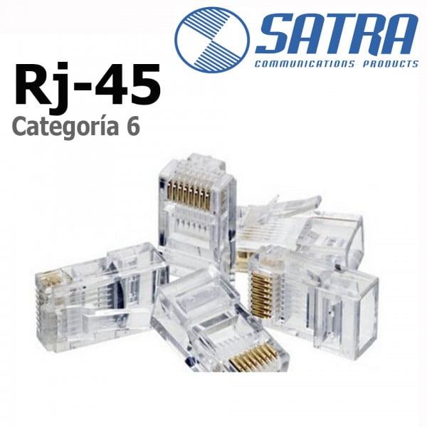 Conector RJ45 Satra CAT6 x Unidad