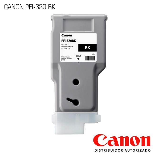 TINTA BK BLACK PARA IMPRESORA PLOTTER CANON TM 300 PFI-320, SEGUN EETT - CANON