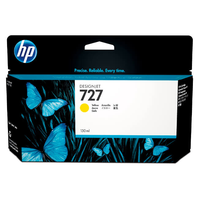 Tinta HP B3P21A (727A), 130ML Yelllow