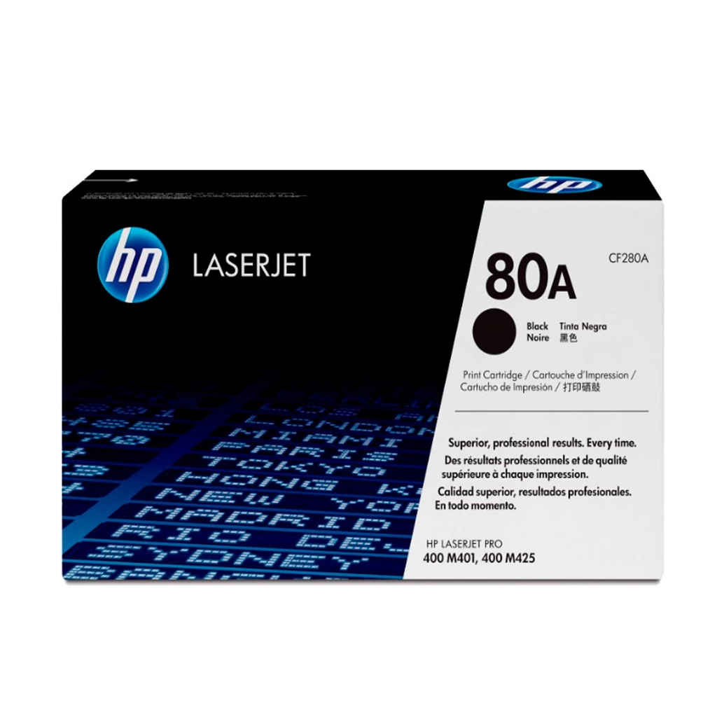 Toner HP 80A Negro LaserJet Original
