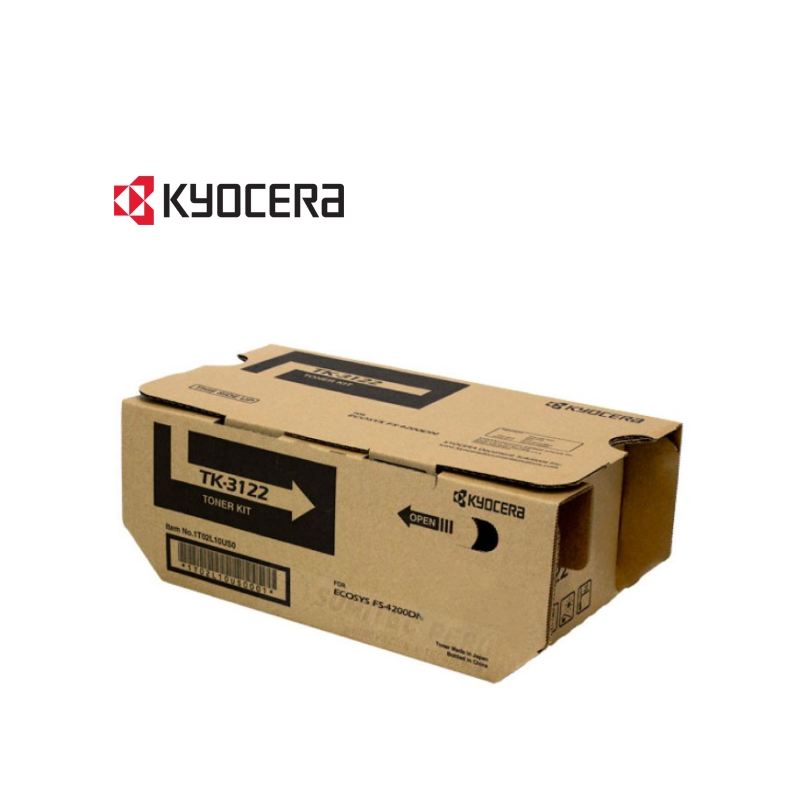TONER : RENDIMIENTO: 21000 pg. NEGRO G. F: 12 MESES CARRY-IN CAJA X 01 UNIDAD SIST. MANEJO RAEE: INDIVIDUAL KYOCERA TK-3122 1T02L10US1