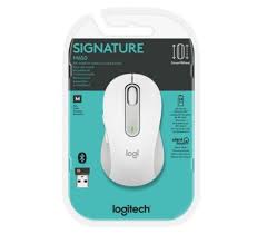 Mouse Inalambrico Logitech Signature M650 Silent, Bluetooth, Blanco.