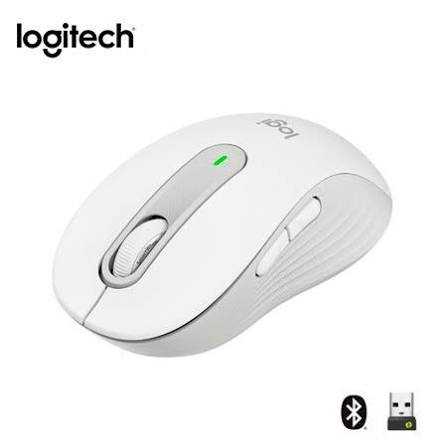 Mouse Inalambrico Logitech Signature M650 Silent, Bluetooth, Blanco.