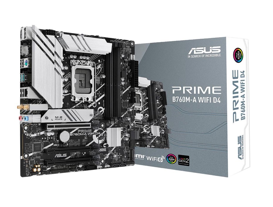 Motherboard ASUS Prime B760M-A D4, Chipset Intel B760, LGA1700, mATX