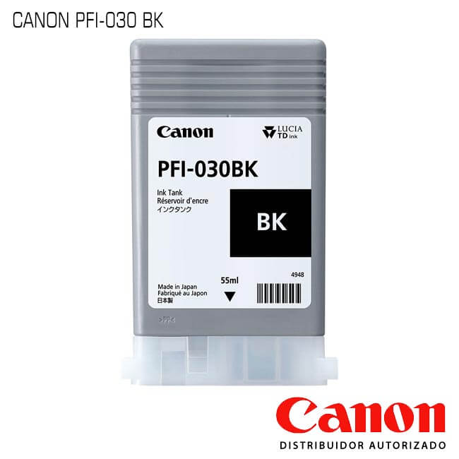 Tinta Canon PFI-030BK Negro 55ML 