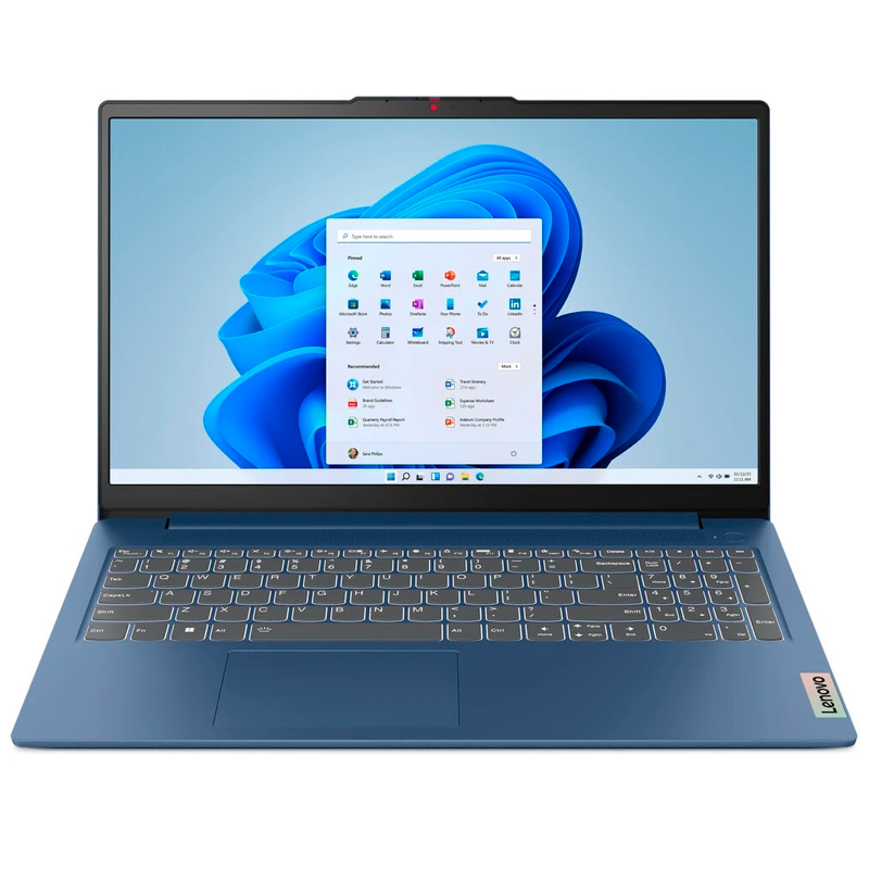 Laptop Lenovo IdeaPad Slim 3, 15.6" FHD TN, Core i5-12450H 2.0/4.4GHz, Ram 8GB LPDDR5, Disco SSD 512GB, FreeDos