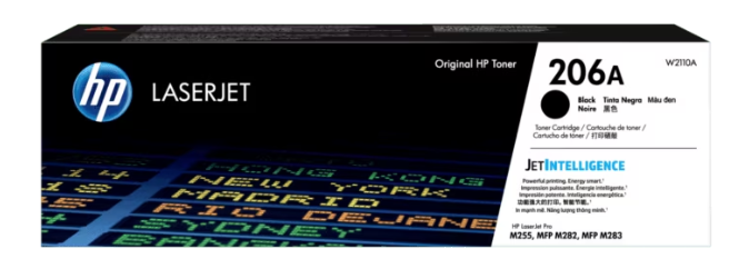 Toner Original HP 206A W2110A Negro 1,350 Pág