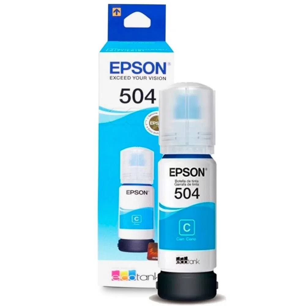 TINTA PARA IMPRESORA EPSON T504 COLOR CIAN, SEGUN EETT - EPSON