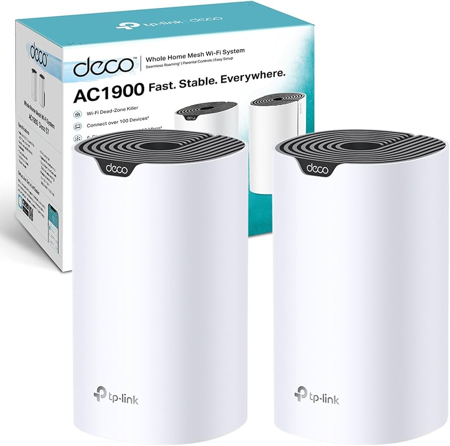 Sistema WiFi Mesh, TP-Link, Deco S7 (2-Pack), AC1900