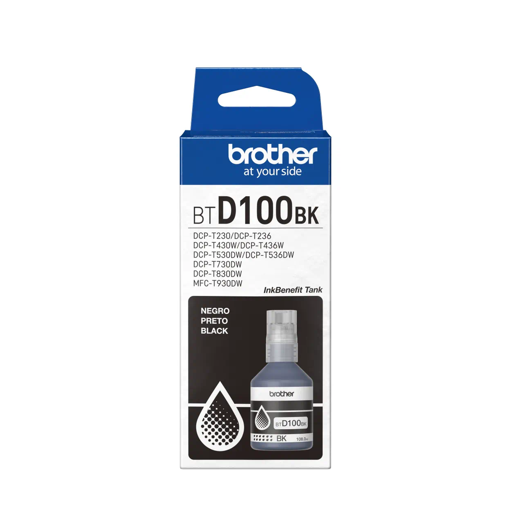 Tinta Brother BTD100BK Negro 108ml