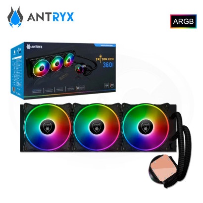 Sistema de Eenfriamiento Liquido Antryx Triton EVO 360 Black, ARGB 