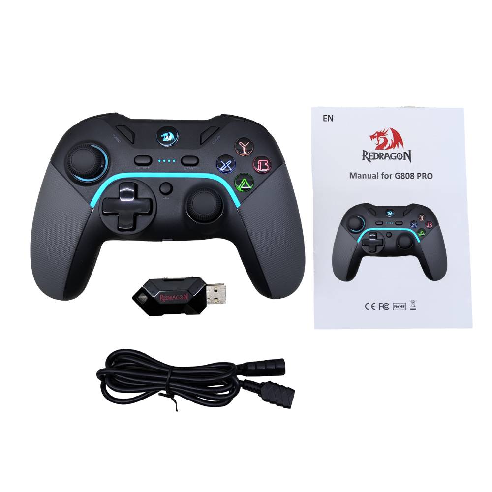 Mando Inalambrico Game Pad Redragon Harrow Pro G808PRO.