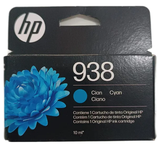 Tinta Original HP 938 (4S6X5PL) Color Cyan