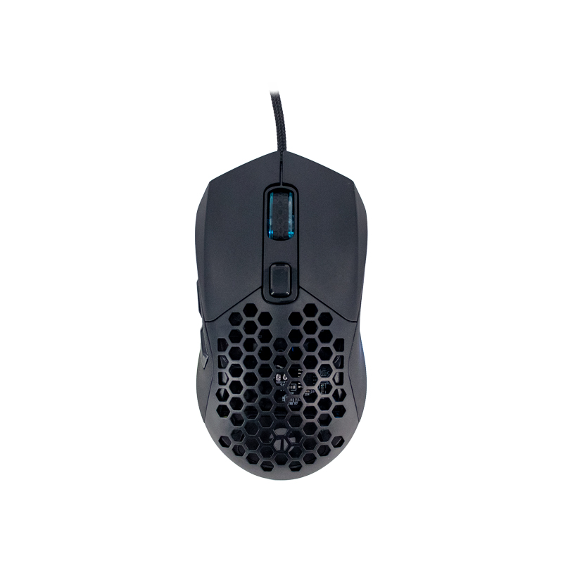 Mouse gamer TEROS TE-1232G, DPI hasta 7200, RGB, 7 botones, óptico, negro