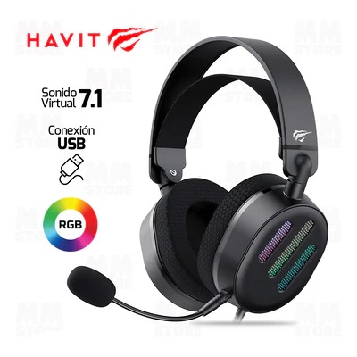 Audifono Gamer HAVIT H2038U 7.1 USB H2038U Negro RGB