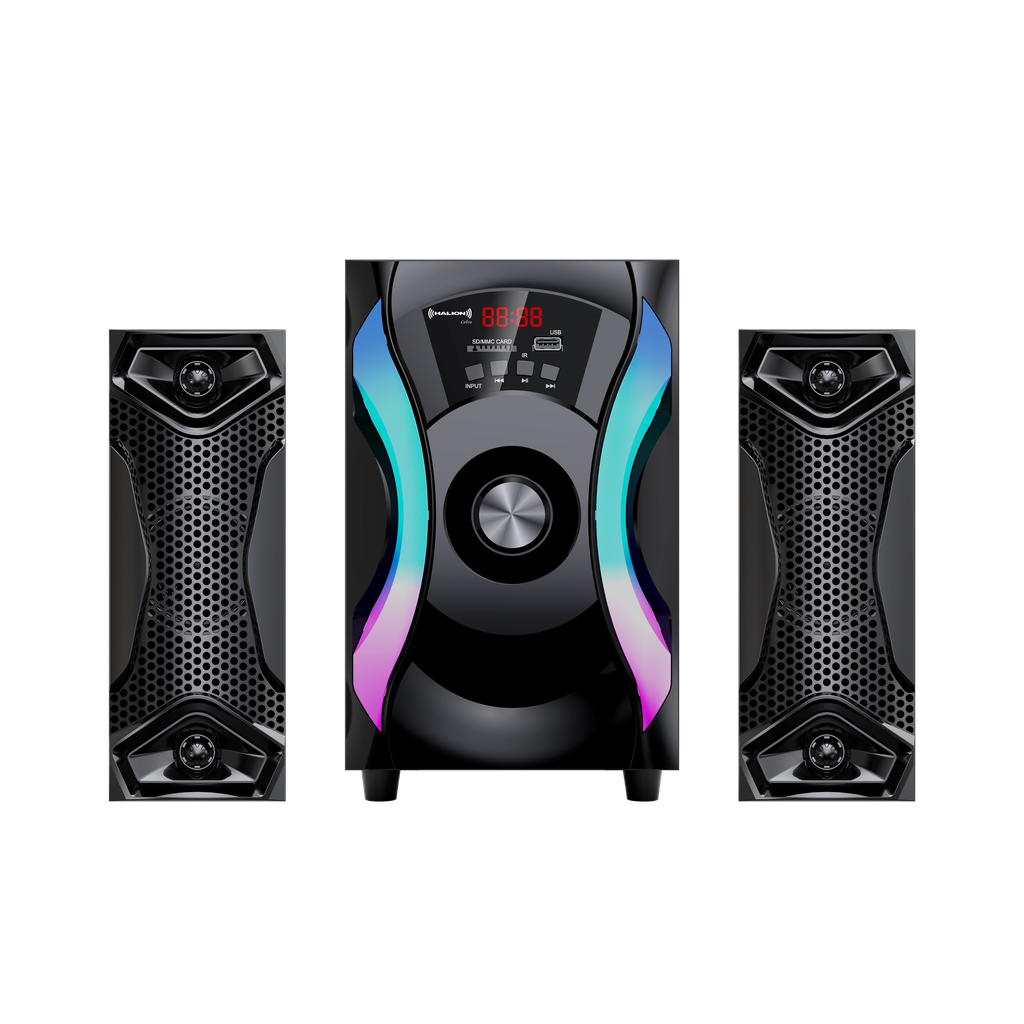 Parlante 2.1 Halion Cobra HA-F51 120W 5" RGB C/R