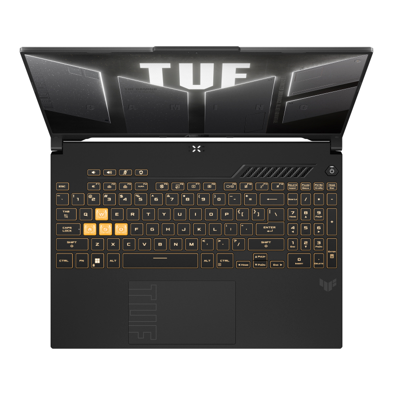 Laptop Asus TUF F16 FX607VJB-RL209, 16" WUXGA IPS, Core 5 210H hasta 4.8GHz, Ram 8GB DDR5, Rom 512GB SSD, Nvidia RTX 3050 6GB, FreeDos con Mochila y Mouse.