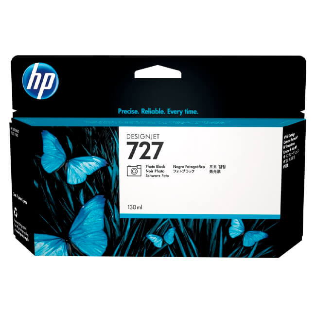 Tinta HP B3P23A (727A), 130ML Photo Black.