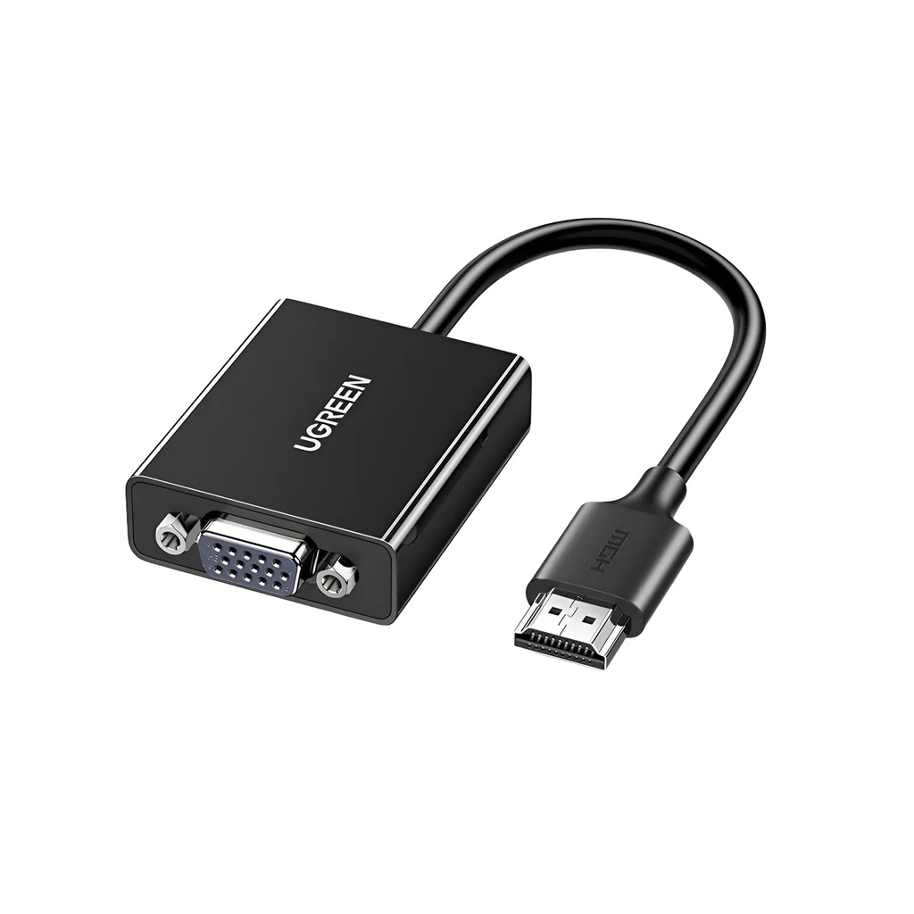 Adaptador Ugreen HDMI a VGA FHD Negro CM611