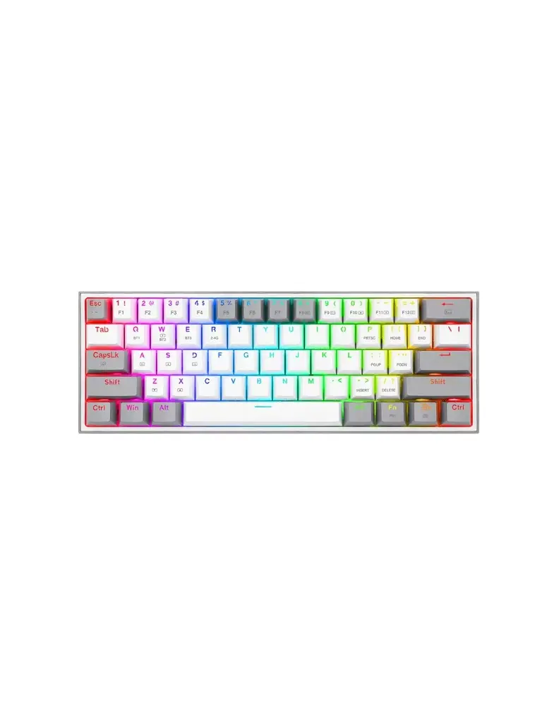 Teclado Gamer Redragon Fizz Pro Wireless Spanish K616-RGB WG-SP, White.