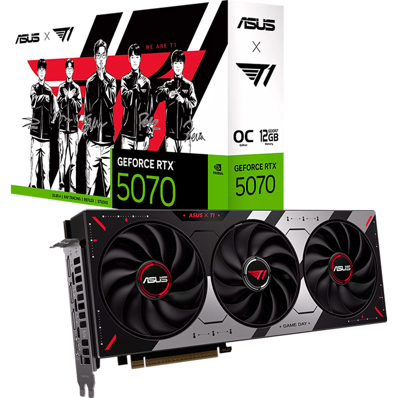 Tarjeta de video ASUS T1 GeForce RTX 5070 12GB GDDR7 OC Edition, PCI Express 5.0