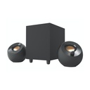 Parlante Creative PEBBLE PLUS 2.1 USB, Negro.