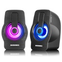 Parlante Micronics Neon Plus MIC S327+ 2.0 RGB 2.5"