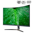 Monitor curvo TEROS TE-3251S, 31.5" 2K QHD VA, 75 Hz, 1 ms, HDMI, DP, USB