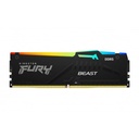 Memoria RAM Kingston Fury Beast, 16GB, 6400MTs, DDR5, RGB, CL32