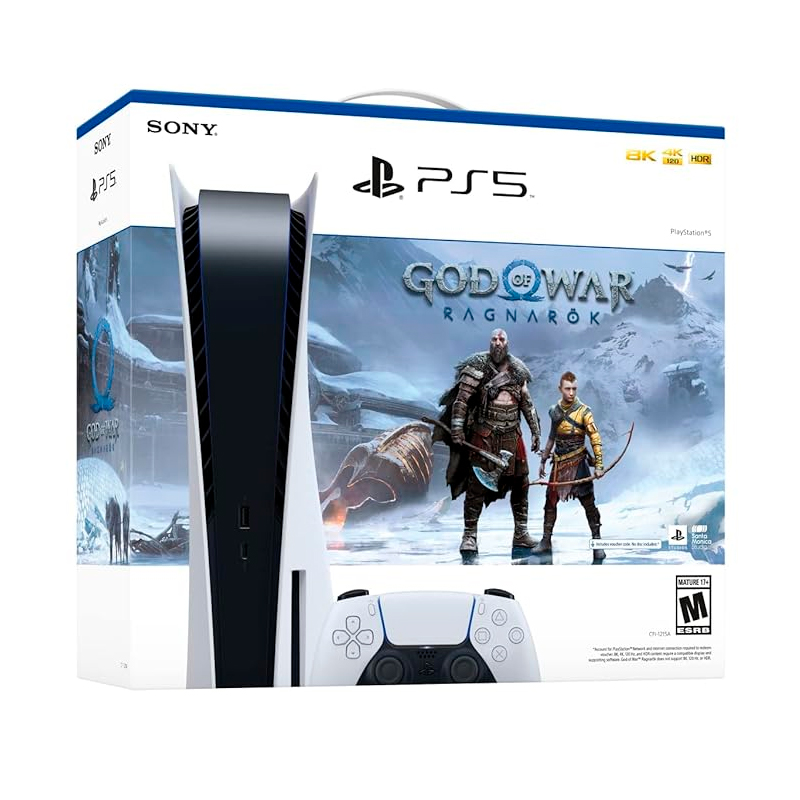 Archivar-Consola SONY PlayStation PS5 - God of War Ragnarok Bundle - Color Blanco